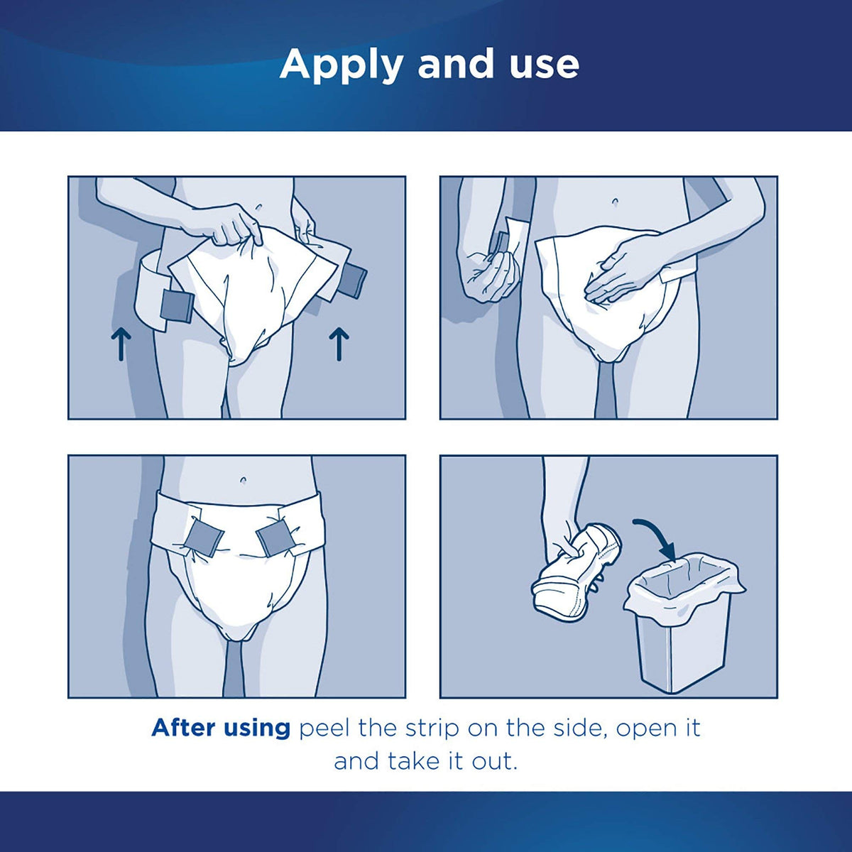 Adult Incontinence Briefs Medium Heavy Absorbency 96ct Case K526