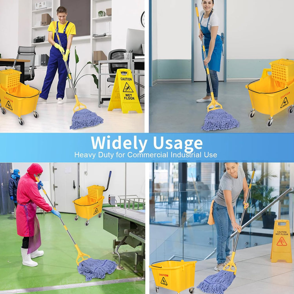 Commercial Mop Bucket on Wheels, 35 Quart X42974