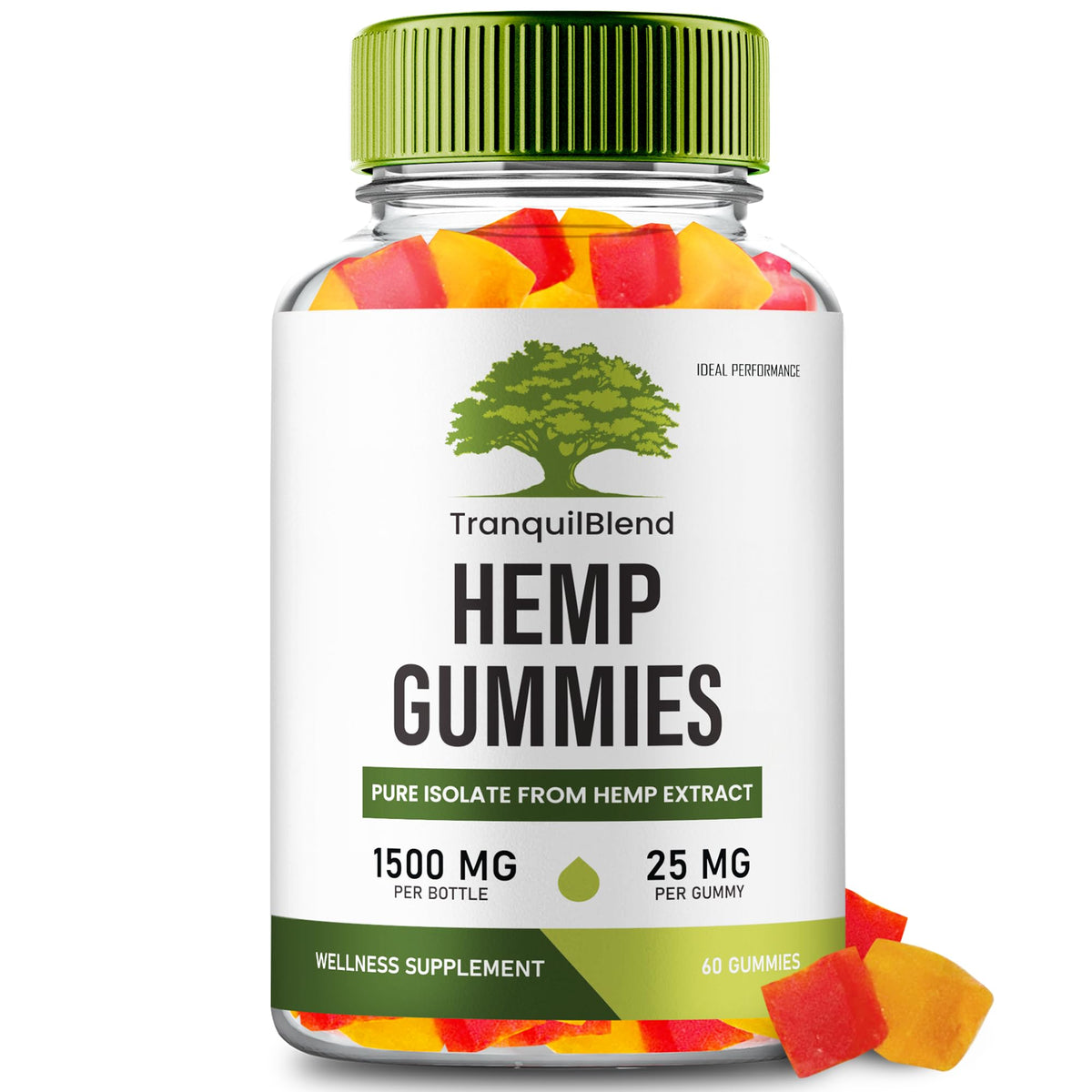 60 Gummies Hemp Gummies with Hemp Seeds Organic Extract P721561