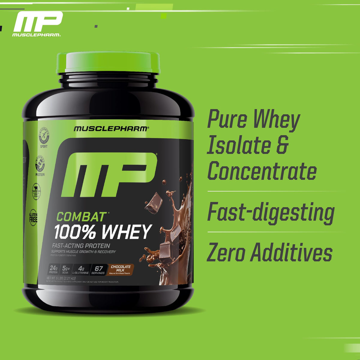 Chocolate Milk Whey Protein Powder 5 lb Z384732