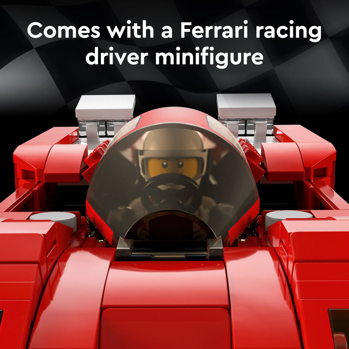 Red Race Car Building Set with Racing Driver Minifigure A640