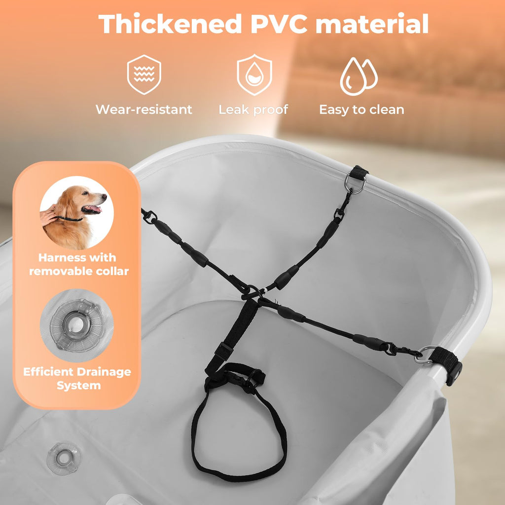Portable 5 Height Adjustable Dog Bathtub V254