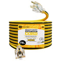 12 Gauge 75 Ft Heavy Duty Extension Cord SJTW Yellow 15Amp 1875W C42024