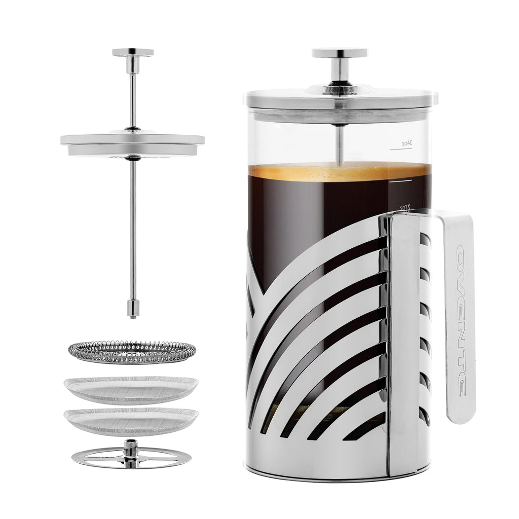 French Press Coffee Maker 34oz with 4 Filters I72899