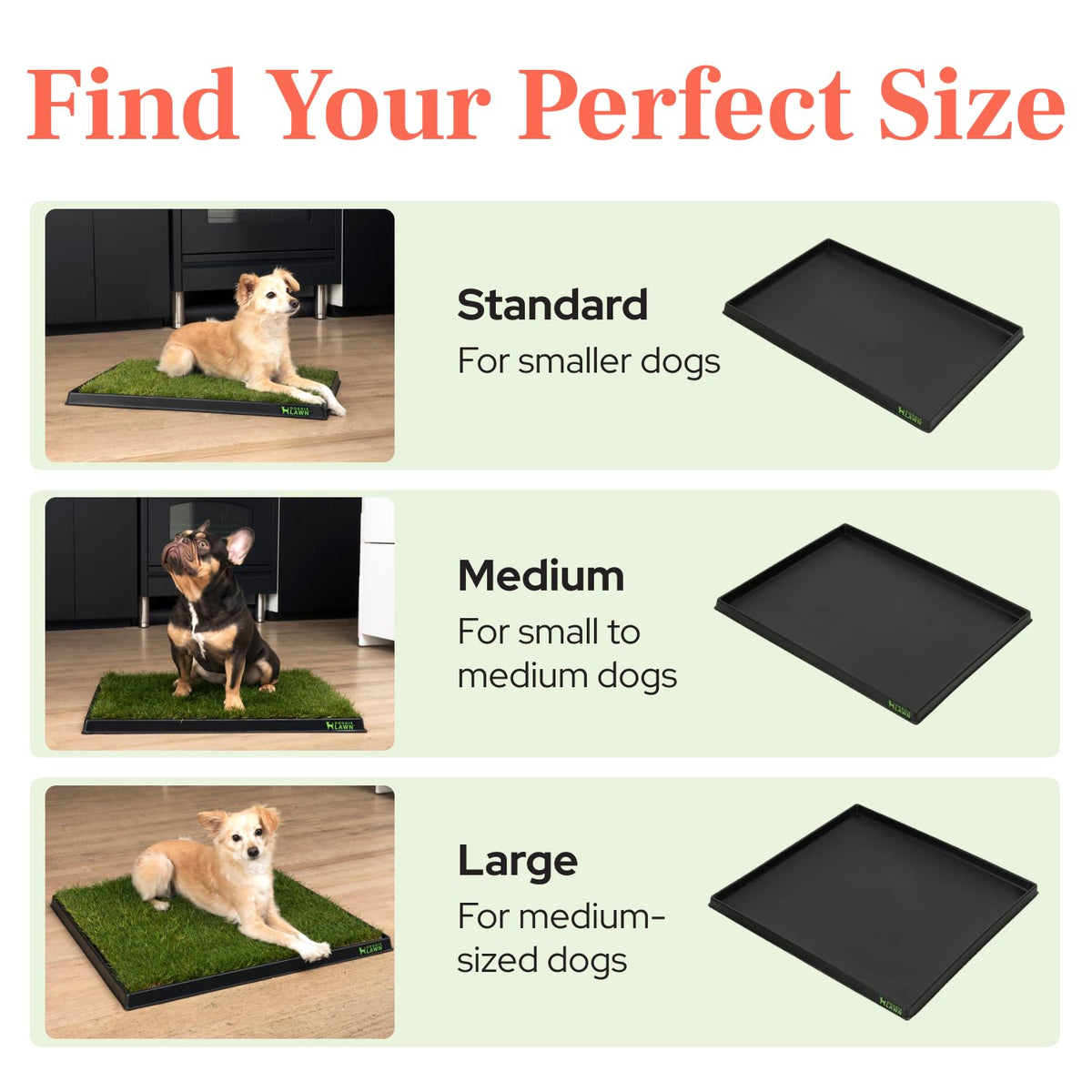 Leak-Proof Dog Potty Tray Medium W3675