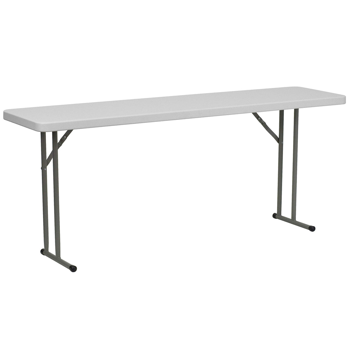 4 Pack 6-Foot Granite White Plastic Folding Training Table V20997