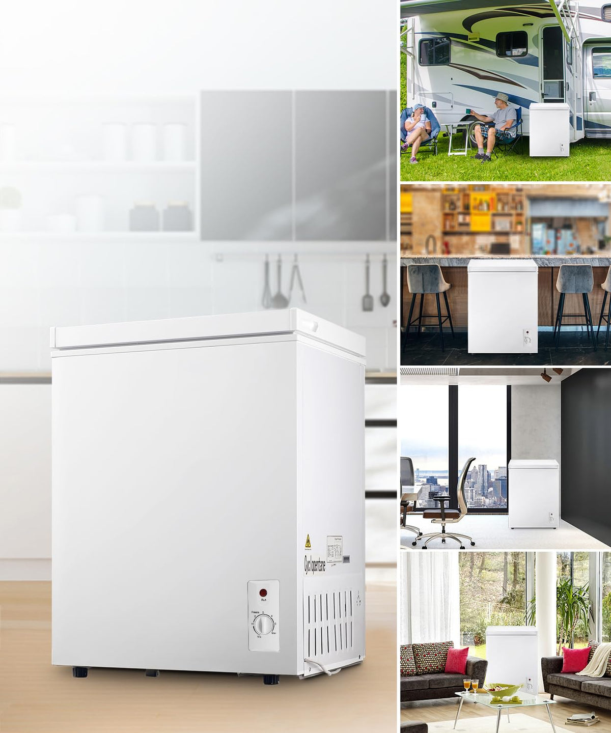 5.0 cu.ft Chest Freezer with Temperature Control B3935