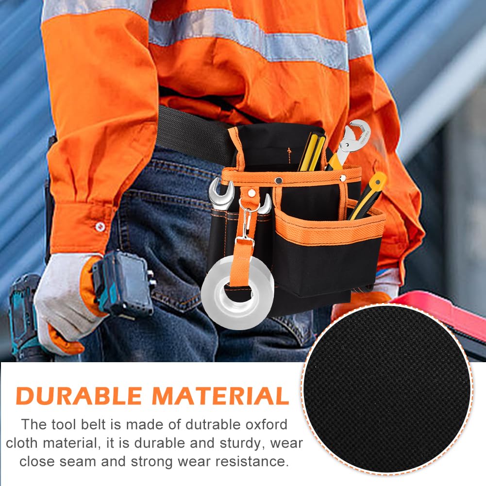 8 Pockets Tool Pouch Utility Waist Bag with Adjustable Belt Z377