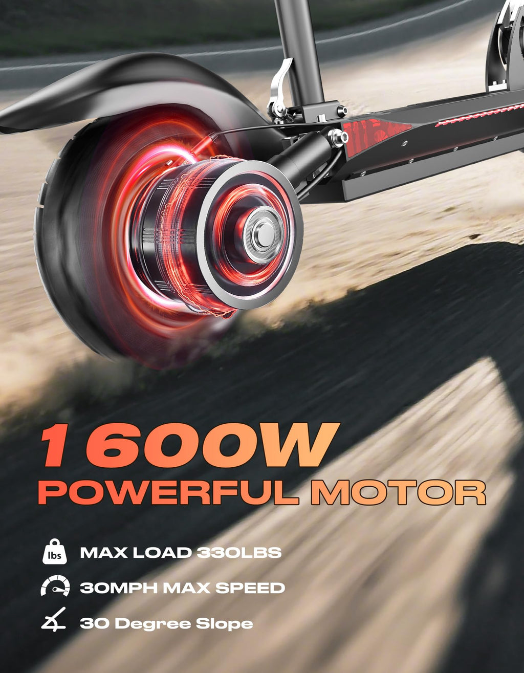 1600W Off-Road Foldable Electric Scooter I2774