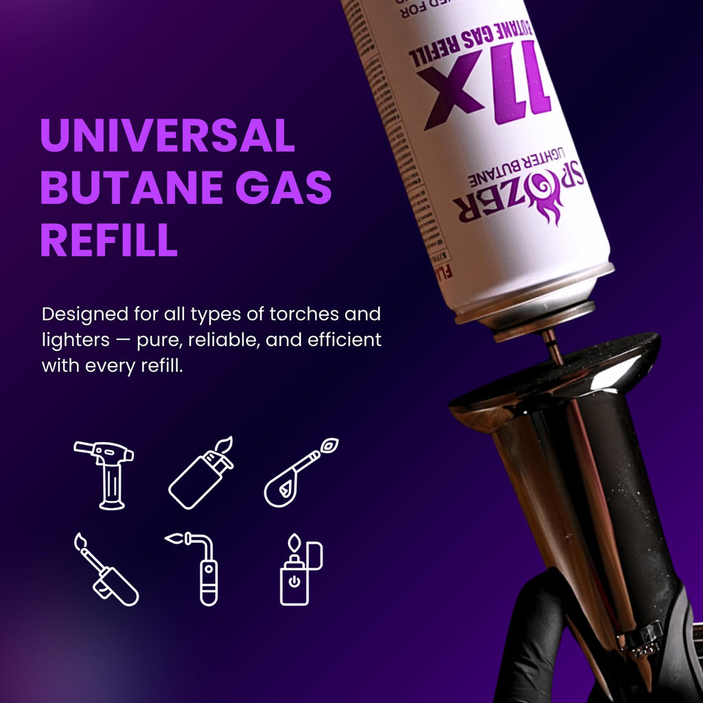 11X Butane Fuel Refill 300ml 12 Cans U330