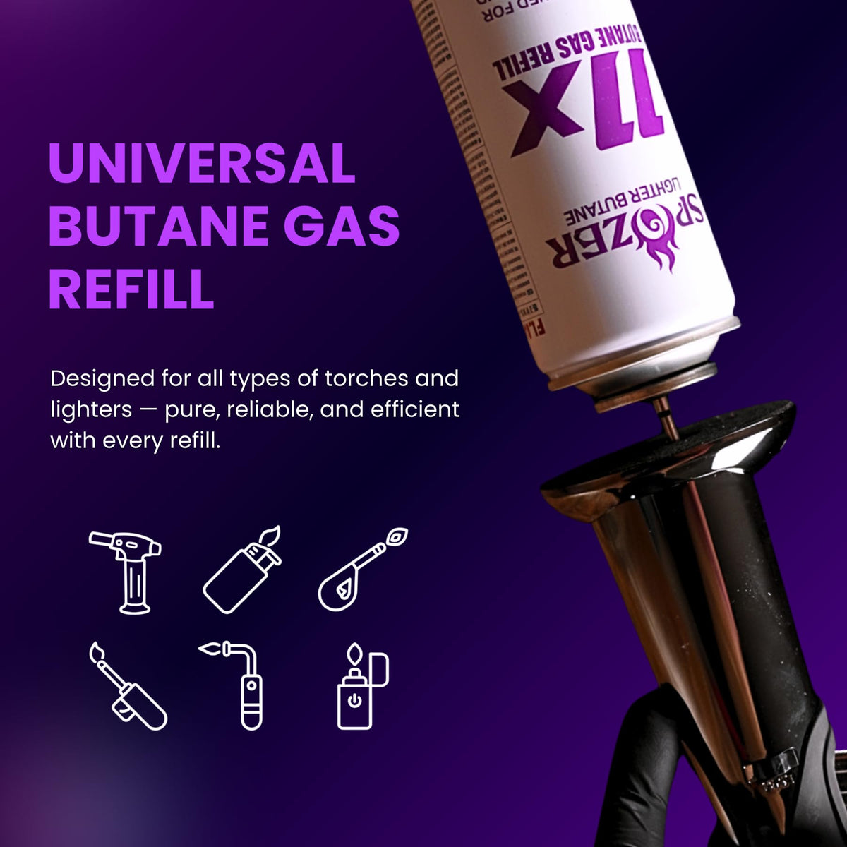 11X Butane Fuel Refill 300ml 12 Cans U330