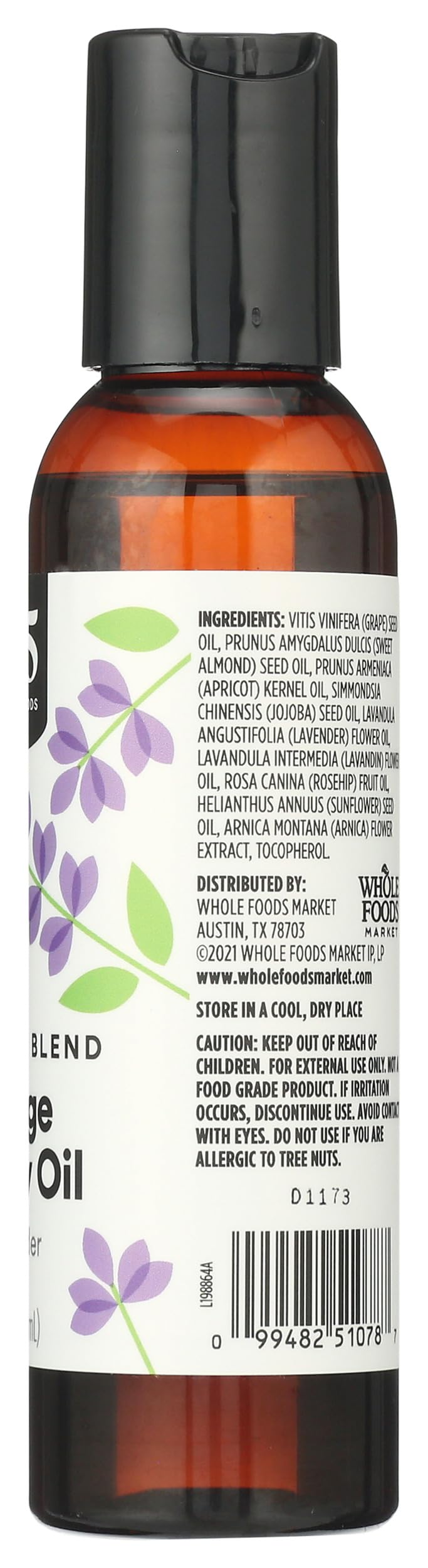 Massage & Body Oil with Lavender, 4 Fl Oz N857014