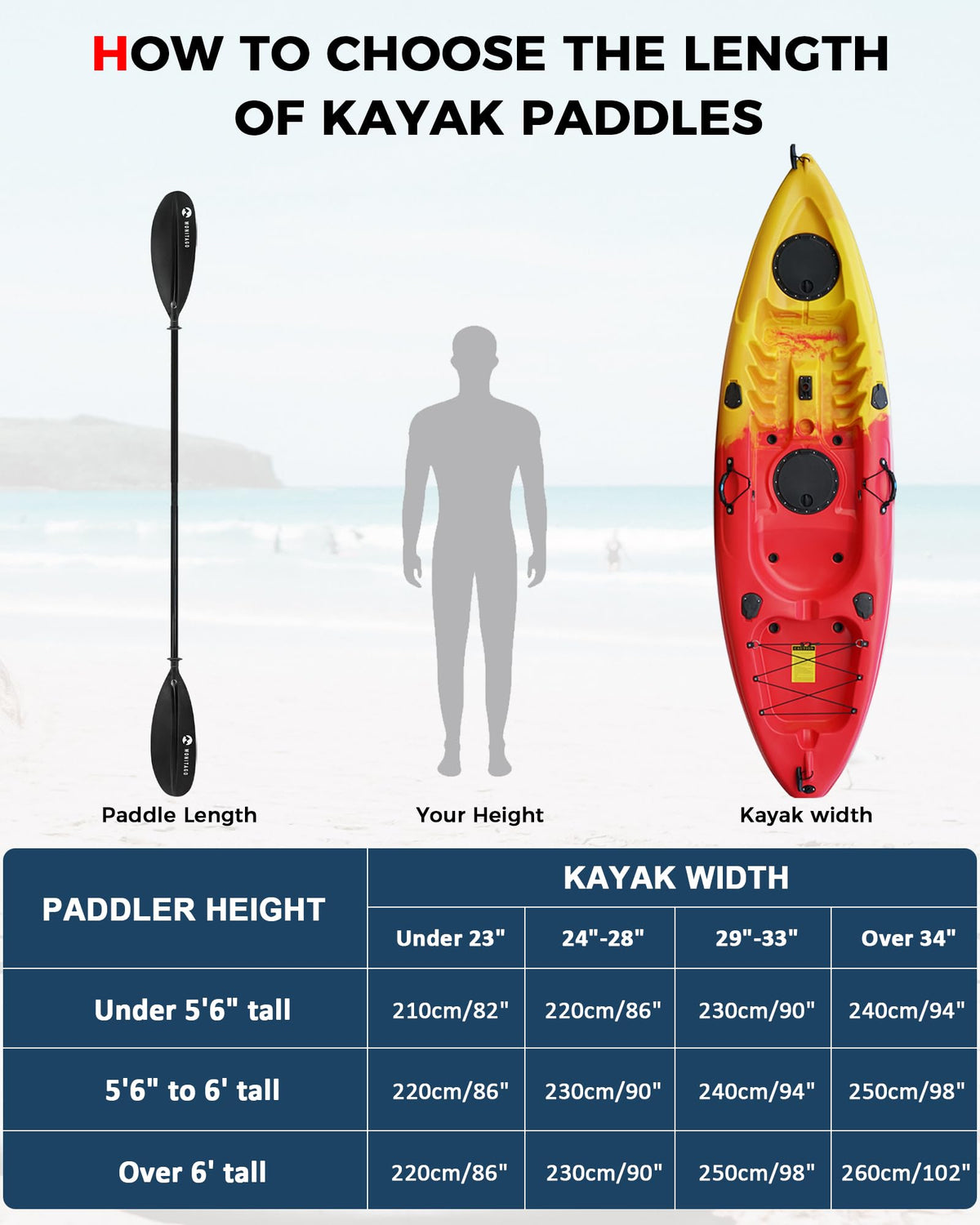 Adjustable Lightweight Kayak Paddle I398290