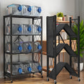 Metal Shelves, 4-Tier Foldable Shelving Unit with Wheels T9663