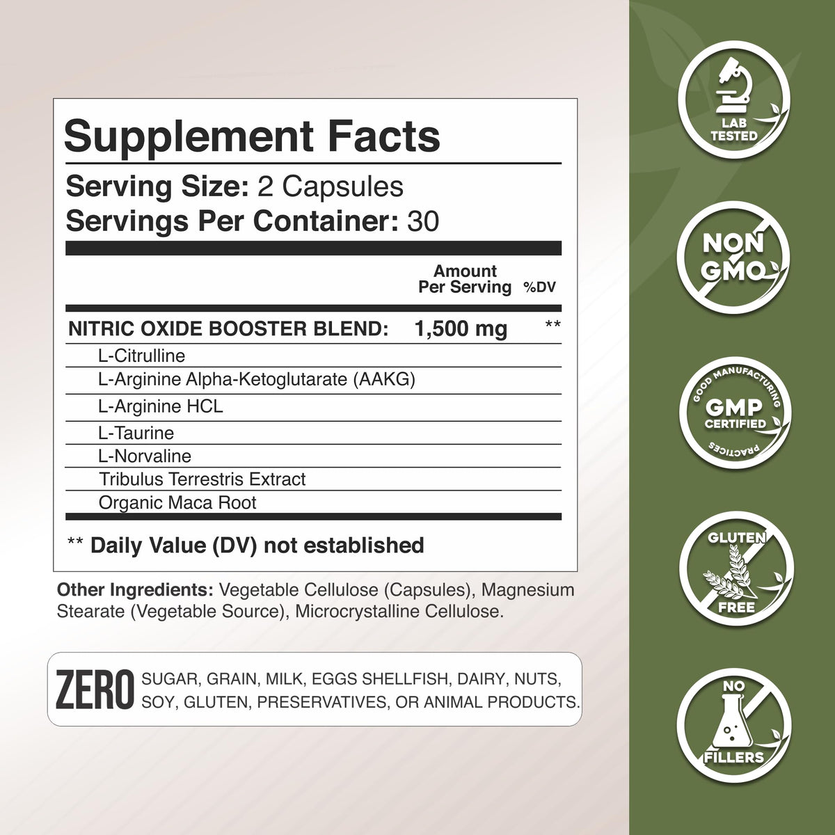 L Arginine Capsules with Amino Acid and Maca Root K2891