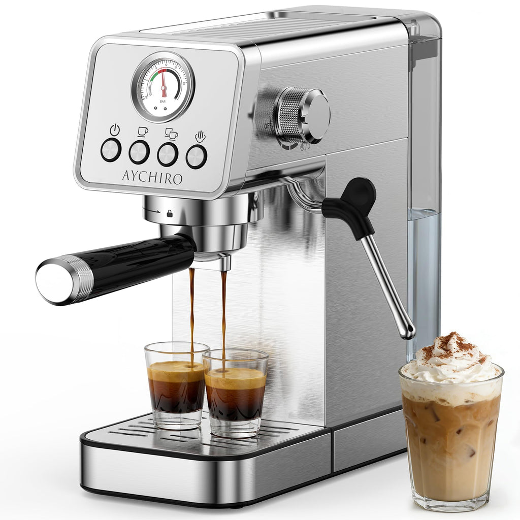 20 Bar Espresso Machine with Steam Wand Y199
