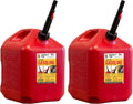 5 Gallon Gas Can Fuel Container with Spout 2 Pack K576