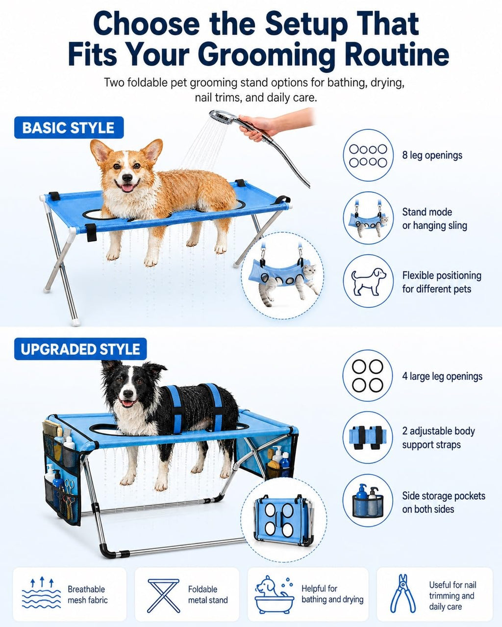 Dog Grooming Hammock Stand F346486