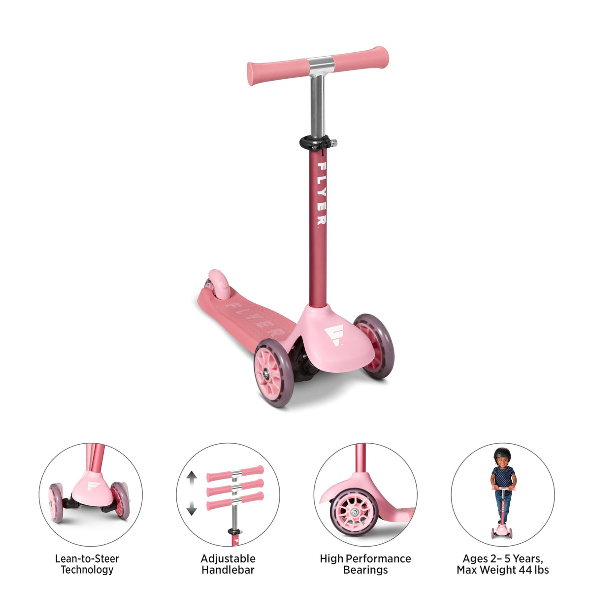 Pink Toddler Scooter G233