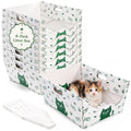 8 Pack Disposable Cat Litter Box with Scoop P2315