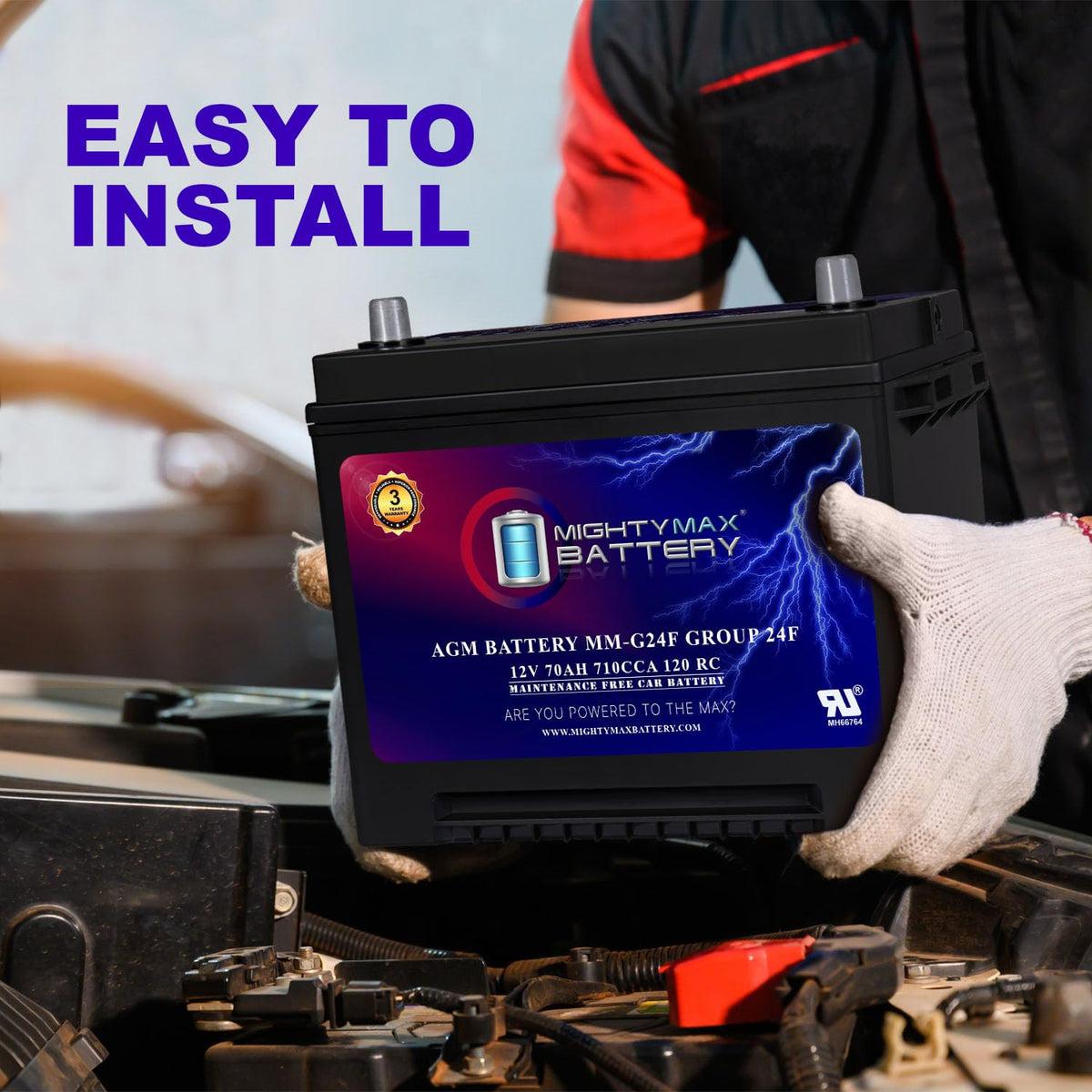 12V 70Ah AGM Replacement Battery E88321