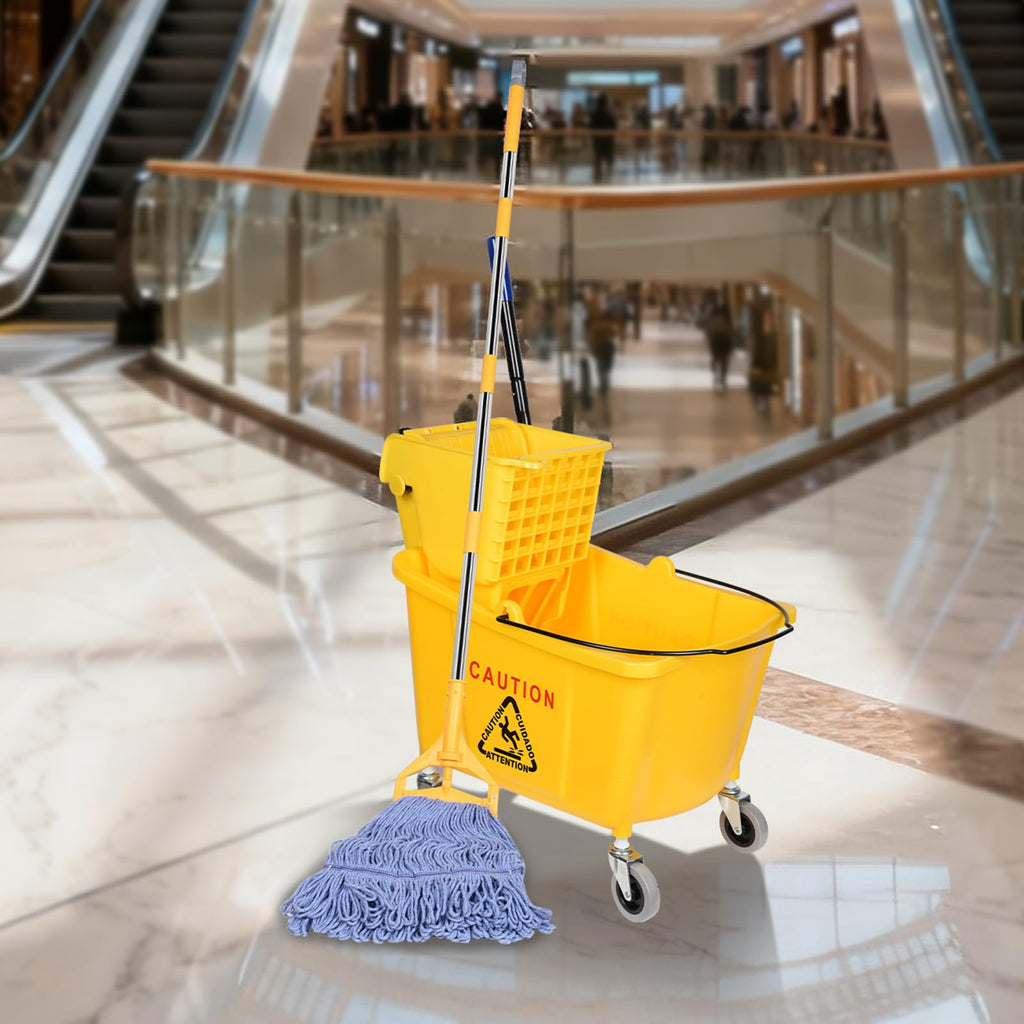 Commercial Mop Bucket on Wheels, 35 Quart X42974