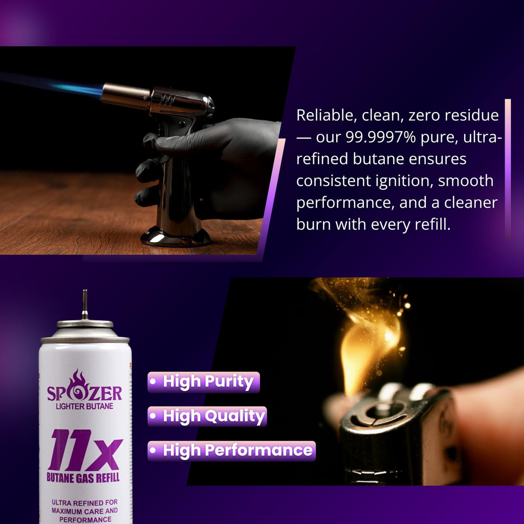11X Butane Fuel Refill 300ml 12 Cans U330