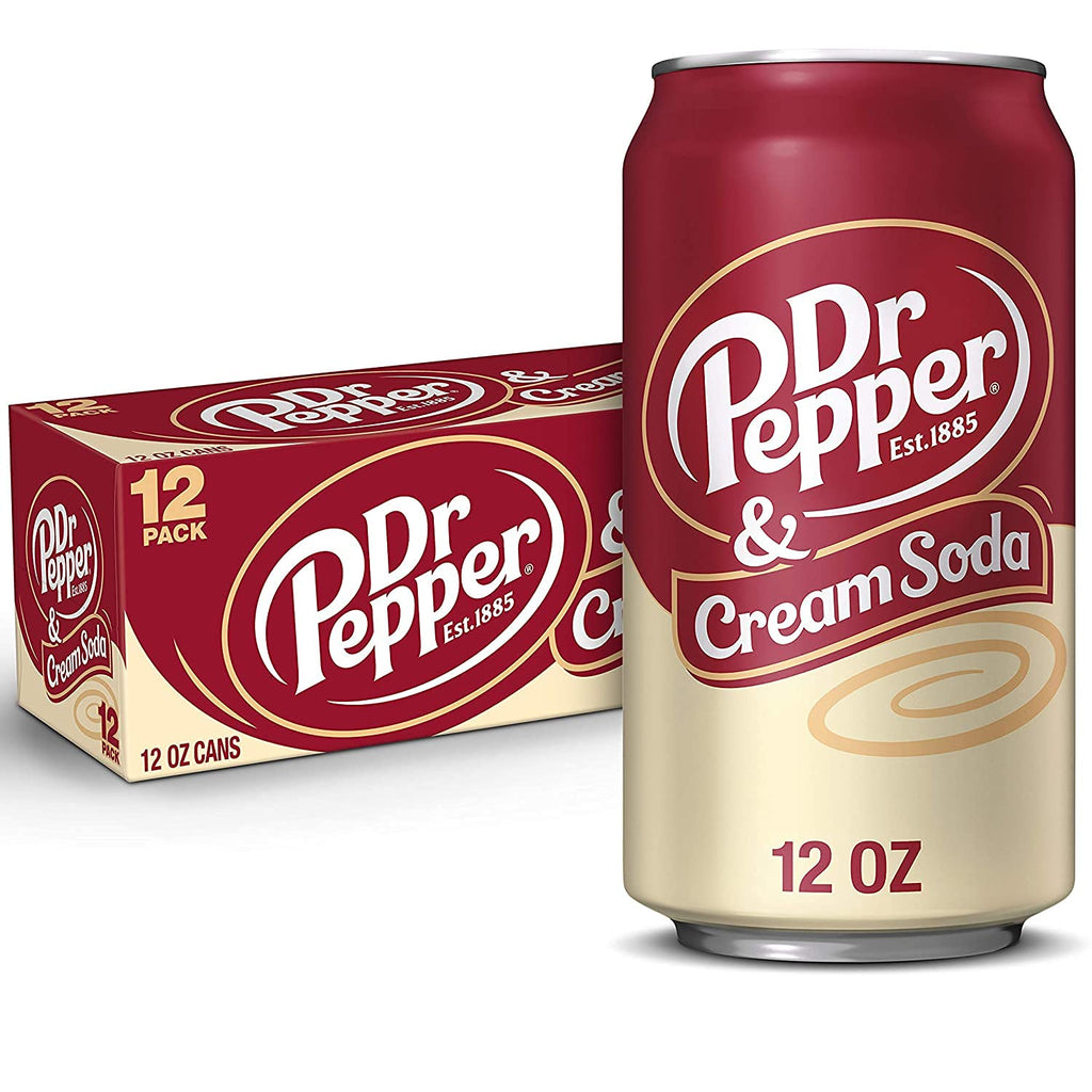 Dr Pepper and Cream Soda Zero 12 fl oz Cans 24 Count J71885