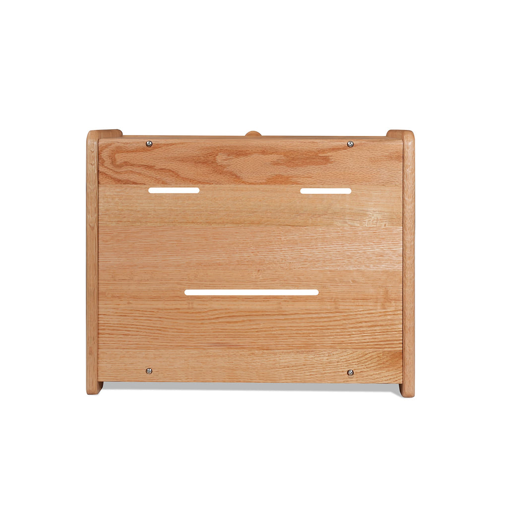 Solid Wood Oak Bread Box with Clear Window B386