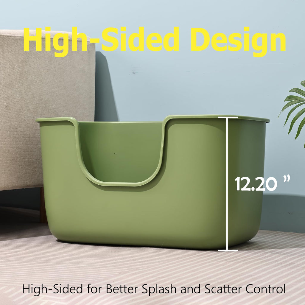Extra Large Low Entry Cat Litter Box with High Sides O2837