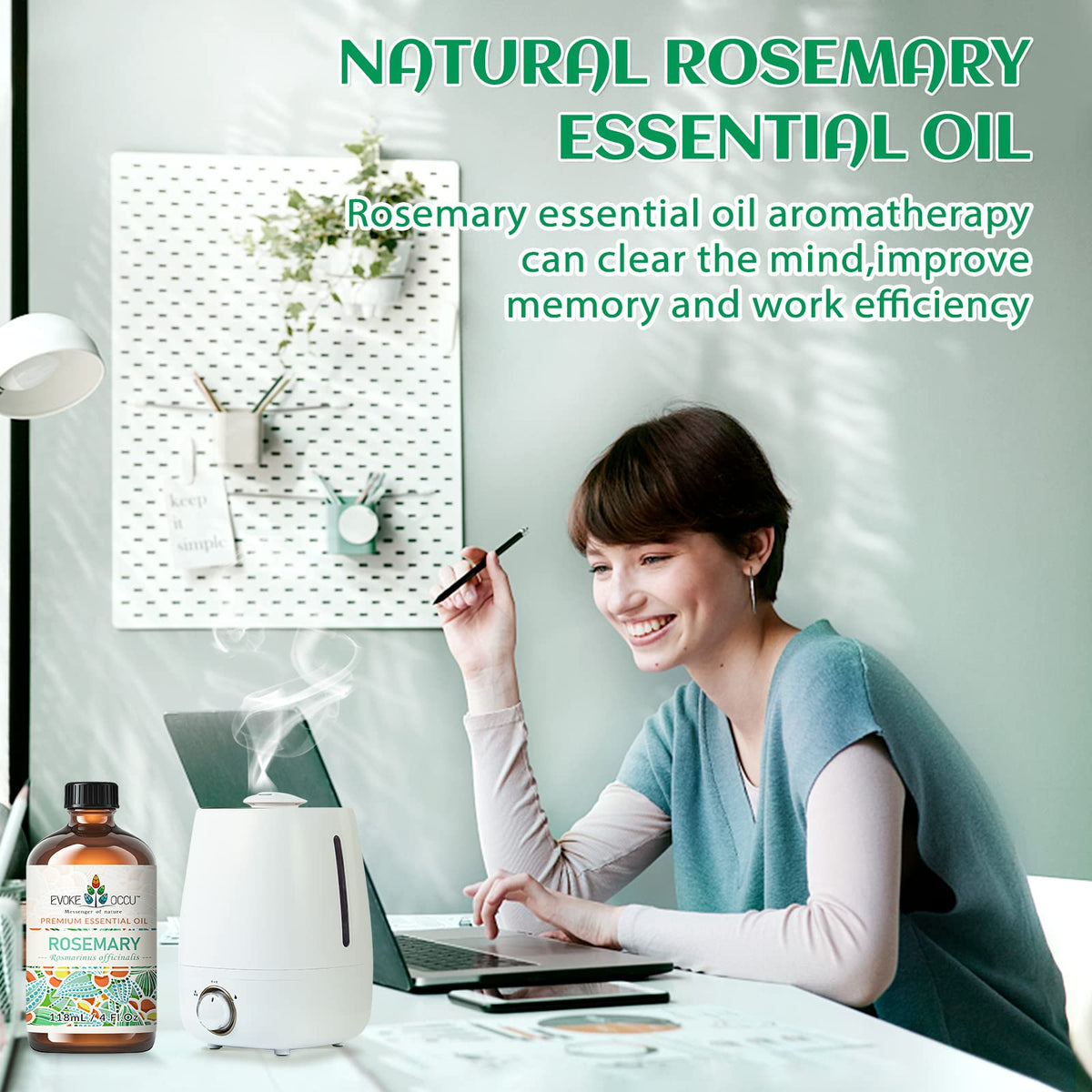 Rosemary Clary Sage Ylang Ylang Geranium Lavender Essential Oil 4 Oz Q415514