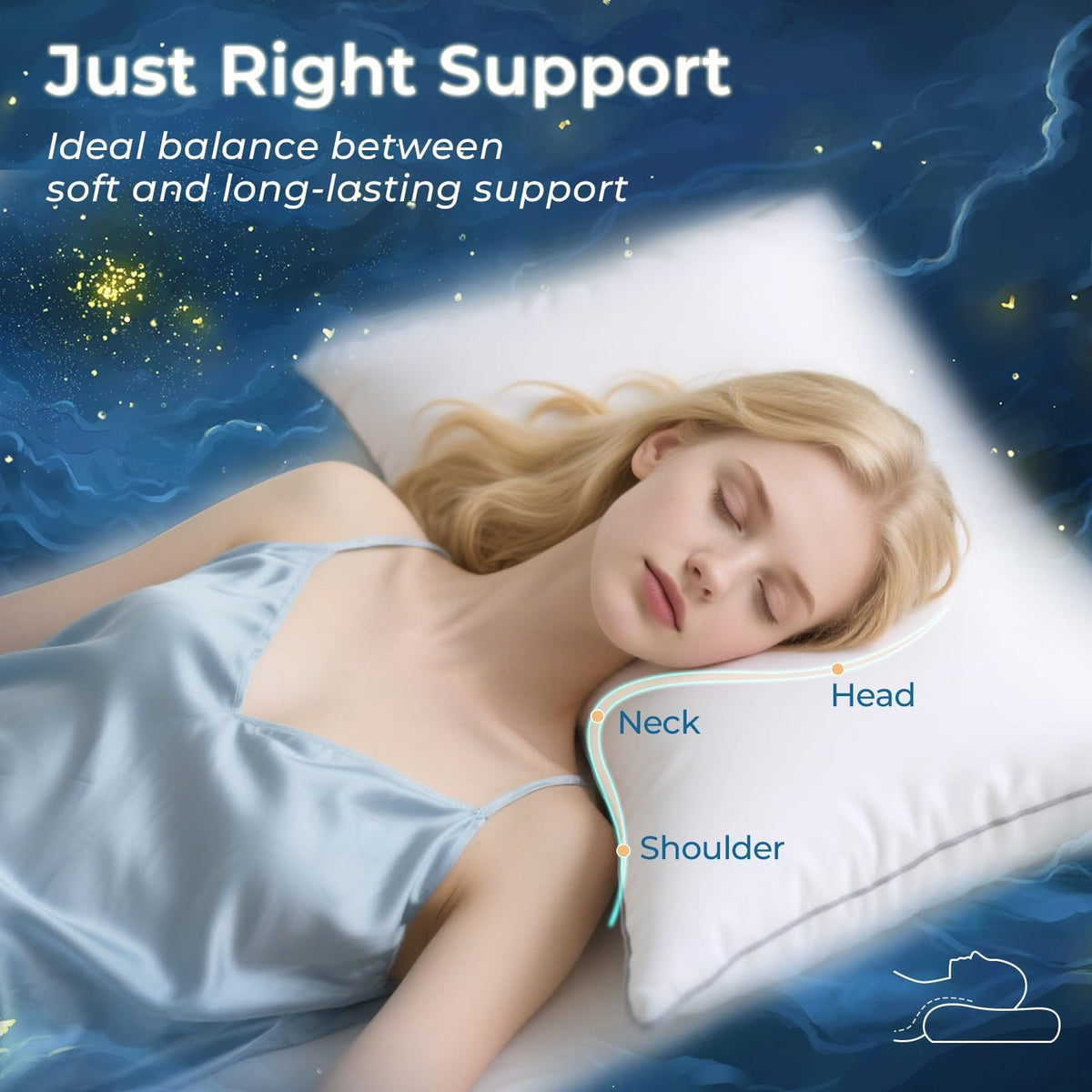 King Size Down Alternative Pillows Set of 2 L29619