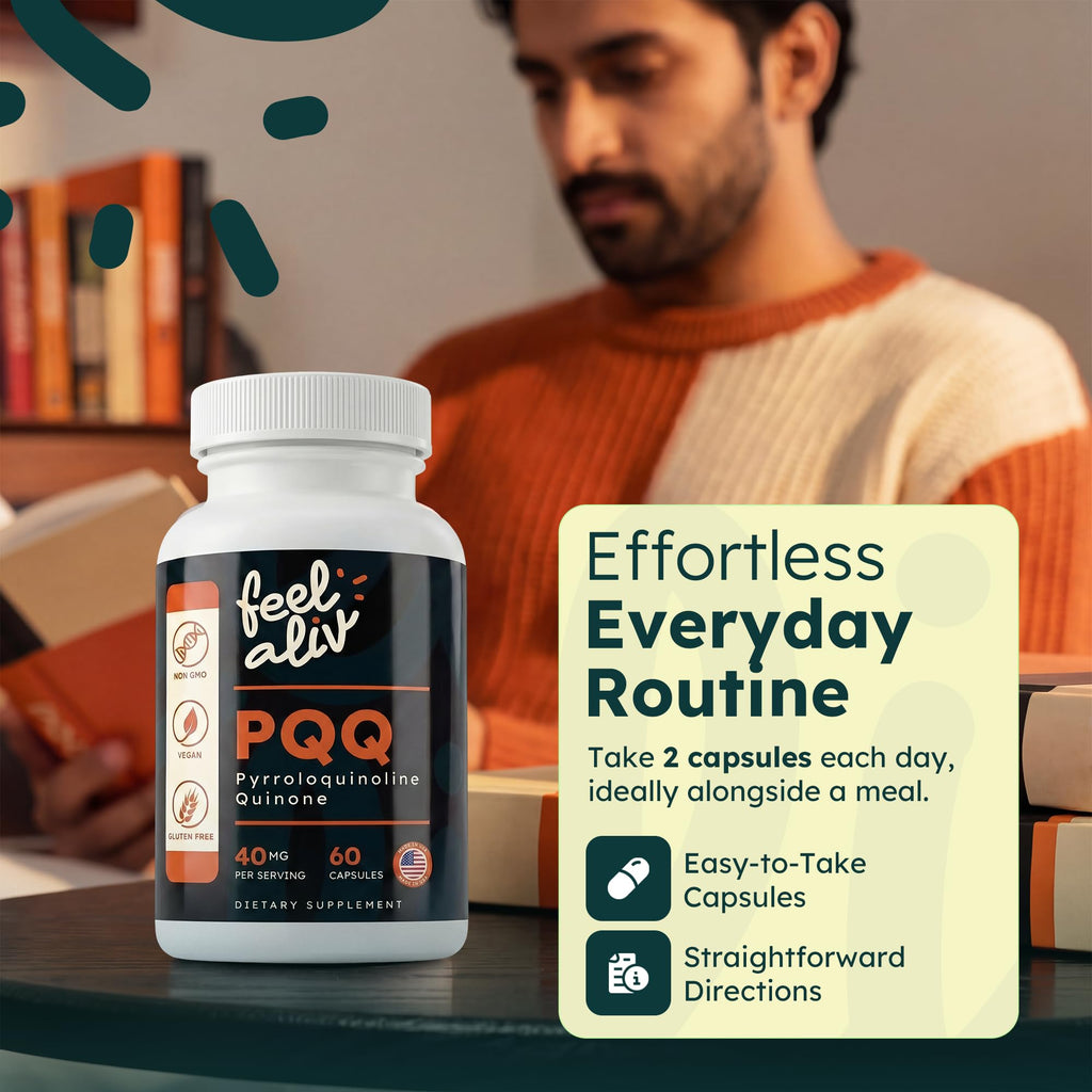 PQQ Supplement 40mg Vegan 60 Capsules Q534880