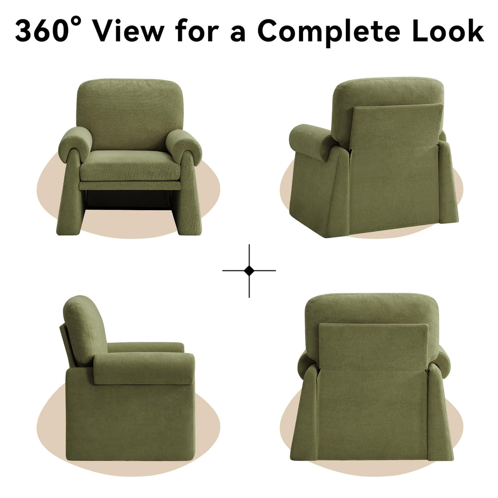 Green Upholstered Accent Chairs Set of 2 Y7358