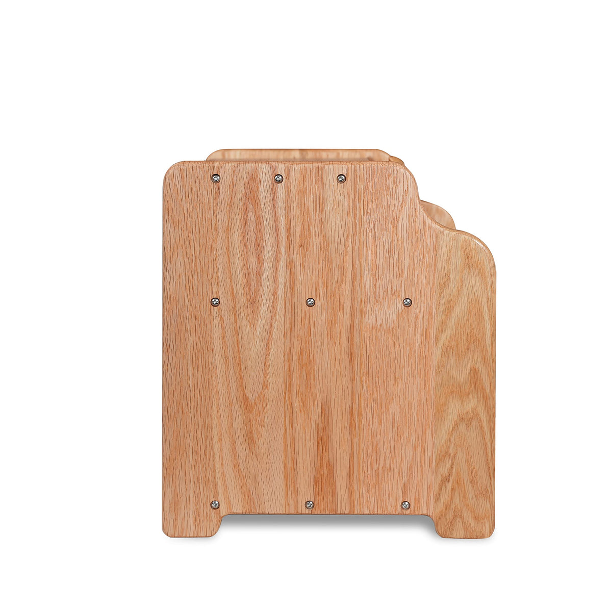 Solid Wood Oak Bread Box with Clear Window B386