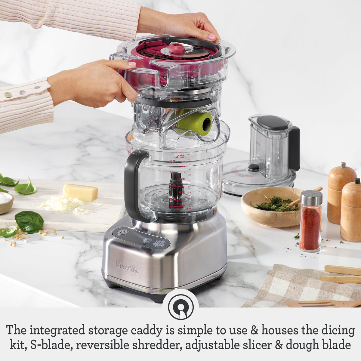 9 Processor and Dicer, Brushed Stainless Steel K2938