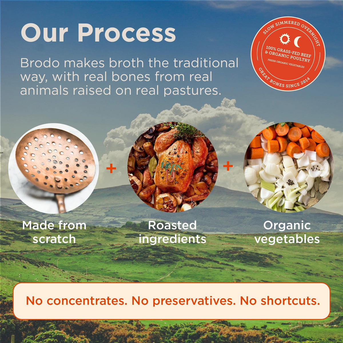 Organic Chicken & Beef Bone Broth 6x 8.3 oz C576