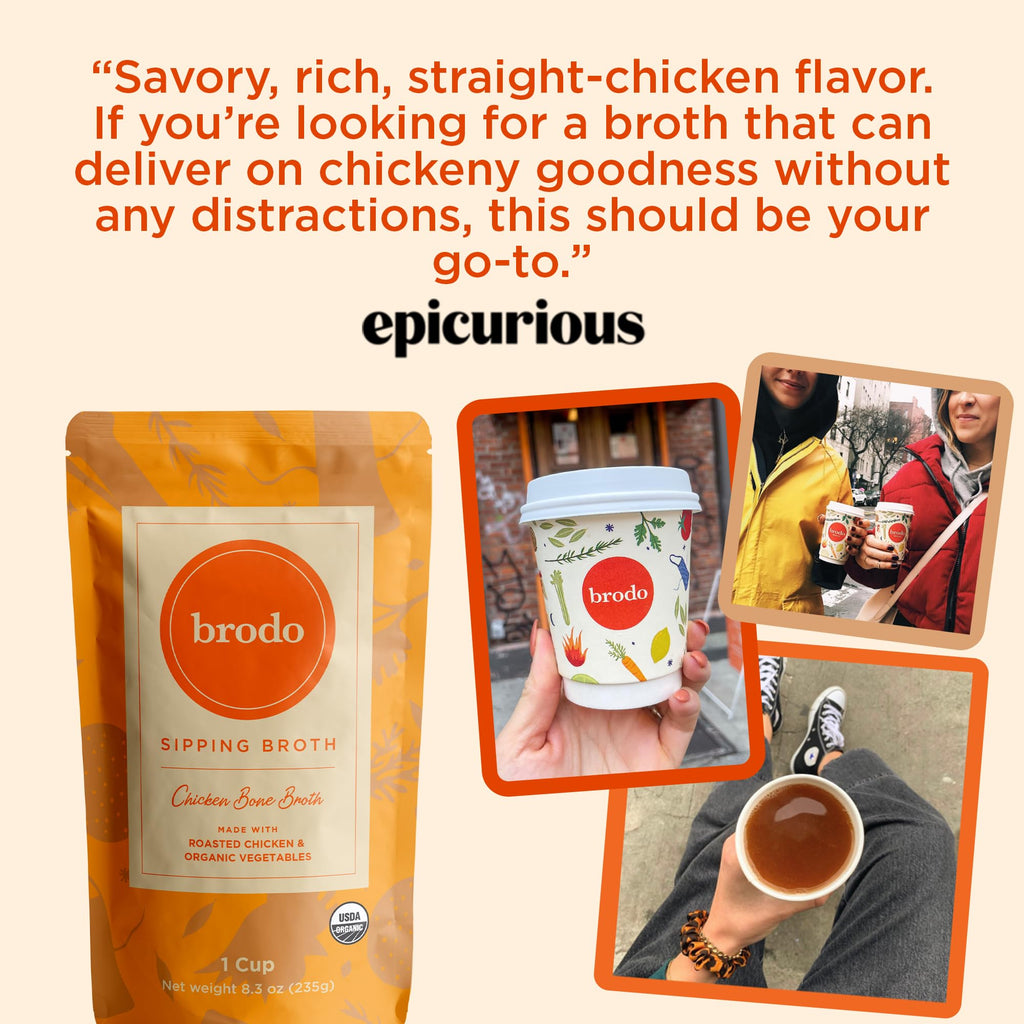Organic Chicken & Beef Bone Broth 6x 8.3 oz C576