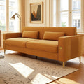 Oversized Velvet Sofa with Armrest and Removable Cushions S56231