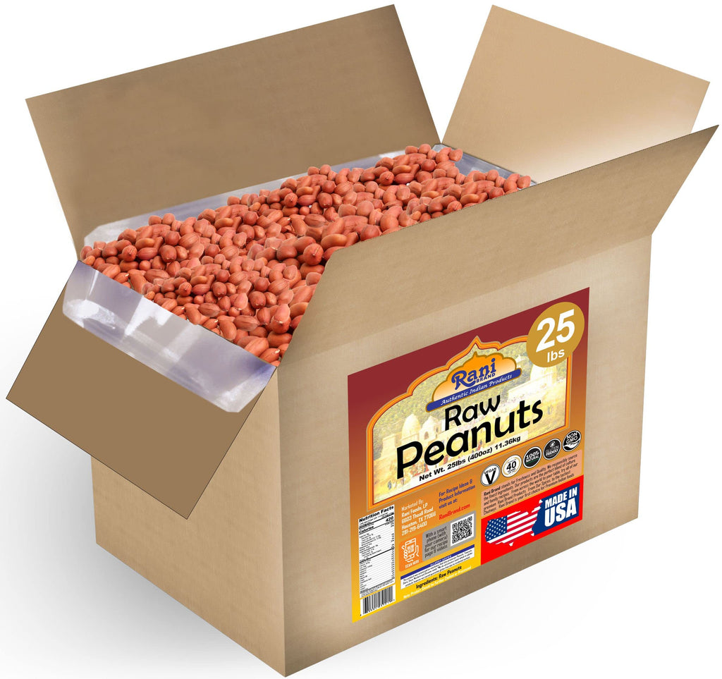 Raw Whole Peanuts With Skin 25lbs Bulk Box Q593410