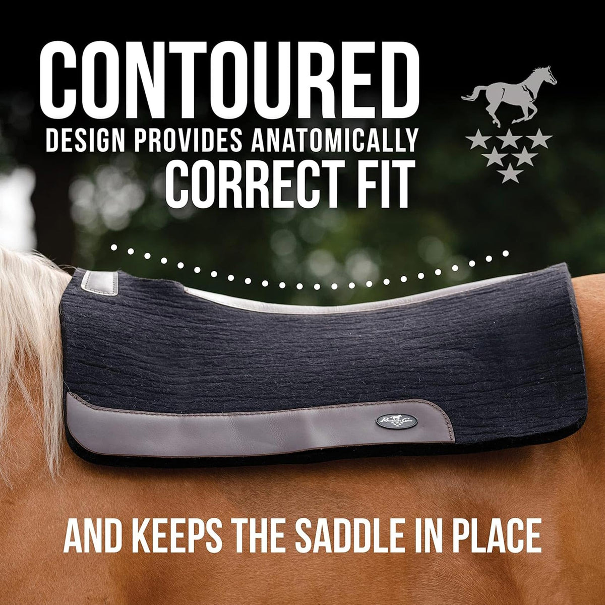 100% Wool Felt Western Saddle Pad I746196