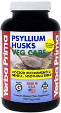 180 Veg Capsules Psyllium Husks Fiber Supplement S835