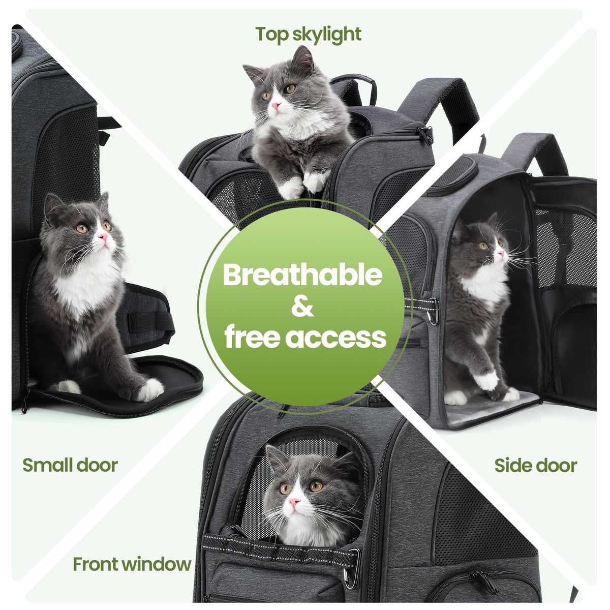 Ergonomic Breathable Cat Backpack B987