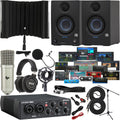 USB Audio Interface Bundle with Studio Monitors, Microphone, Headphones and Stands Z1642