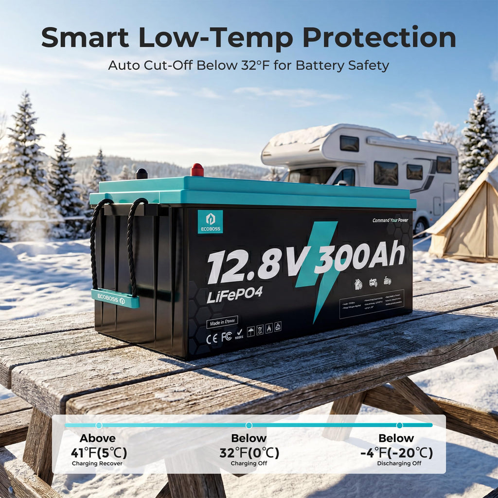 12V 300Ah LiFePO4 Deep Cycle Lithium Battery 2Pack I8428