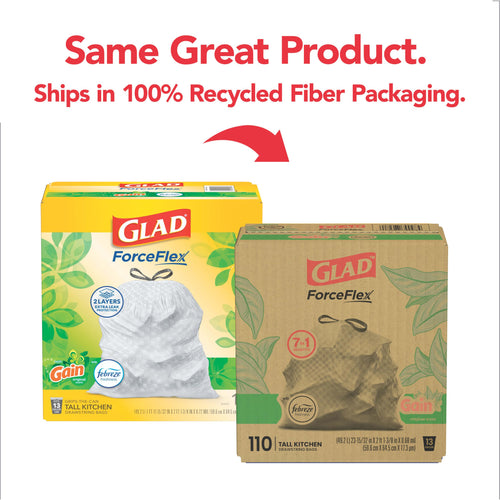 13 Gallon Tall Kitchen Trash Bags 110 Count B25043