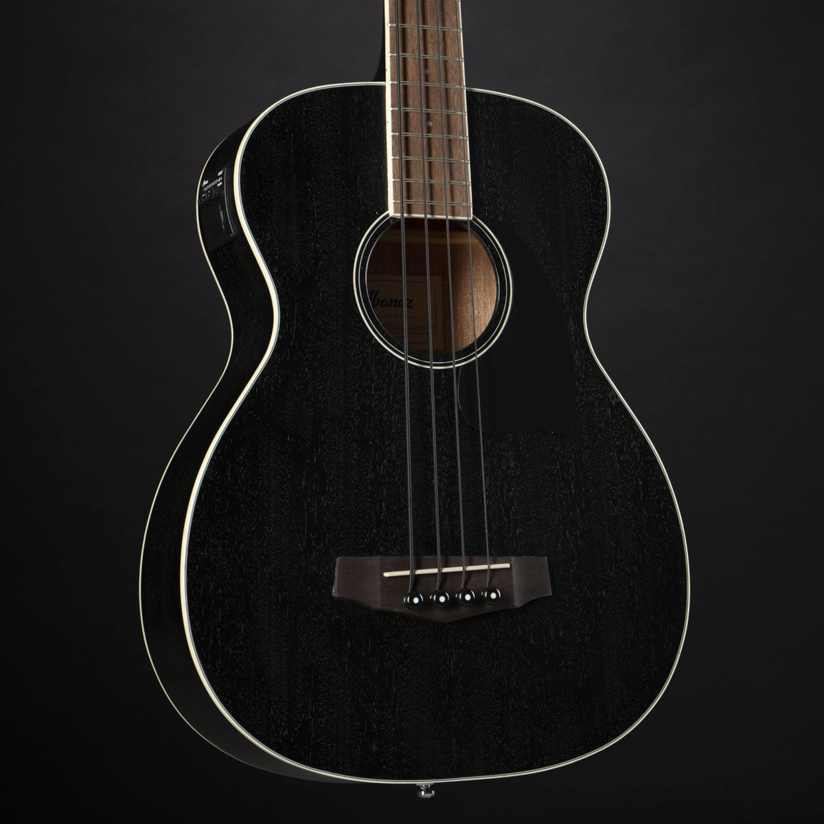 Weathered Black Acoustic-electric Bass U4875
