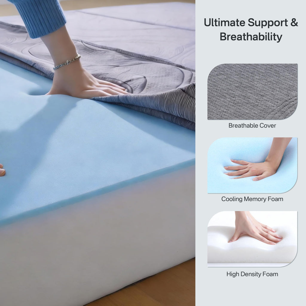 6 Inch Memory Foam Foldable Mattress T5403