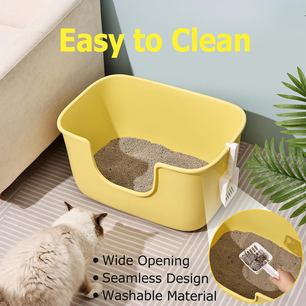 Extra Large Low Entry Cat Litter Box with High Sides O2837