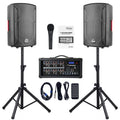 2000W Bluetooth PA System with Powered Mixer Set Q882492